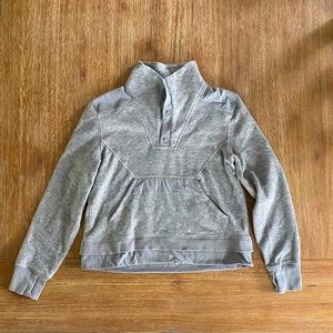 Ivivva by Lululemon Girls’ Gray Pullover Fleece Sweatshirt Jacket Size 14